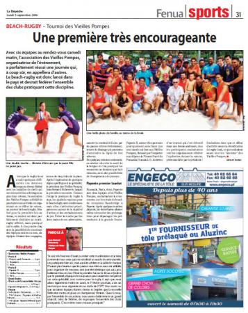 Tournoi beach rugby des Vieilles Pompes