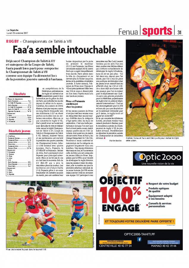 Faa'a semble intouchable